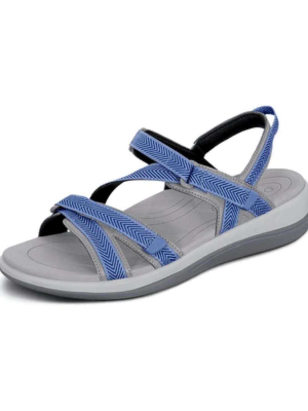 Orthofeet Women Orthopedic Lake Blue Adjustable Water Friendly Sandal
